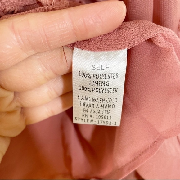 New Boutique Andree by Unit Mauve Pom Pom High Neck Blouse - Picture 8 of 11